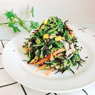 野菜がいっぱい摂れる「ひじき入りサラダ」